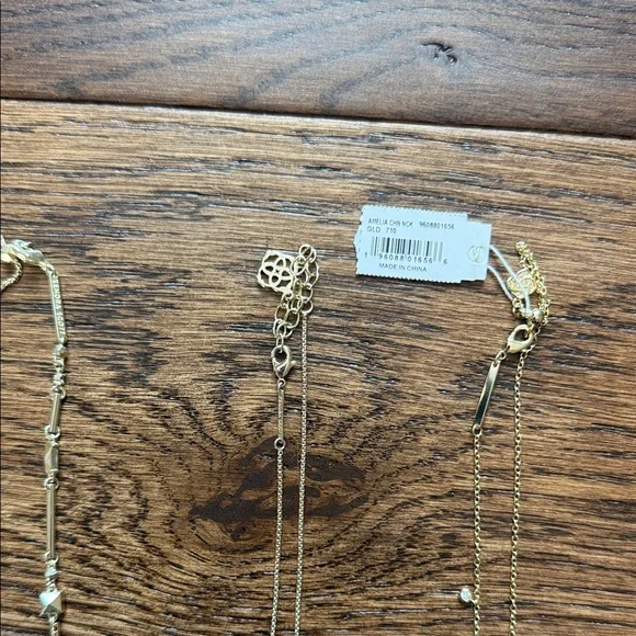 Three Kendra Scott Gold Necklace Set - Picture 3 of 5
